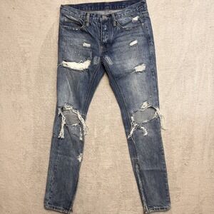 Mnml Women's Skinny Blue Jeans‎ Size 29 Indie Sleaze